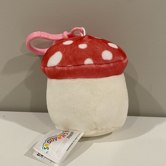 Squishmallow Sakina the mushroom clip 3.5” NWT - Picture 2 of 4
